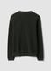 Green pure cotton crew-neck jumper, regular fit_6