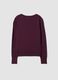 Purple viscose-blend crew-neck top_6