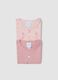 2-pack pink organic cotton Minnie print bodysuits for baby girl_2