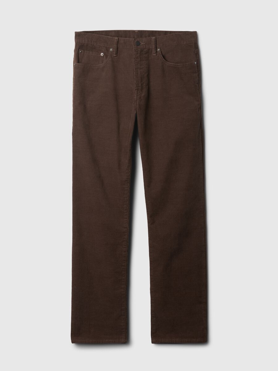 Straight-fit trousers in stretch corduroy_4