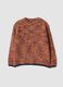 Multicoloured crew-neck jumper in wool and alpaca blend_0