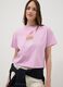 Regular fit pink pure cotton T-shirt with Patrick Star print_0