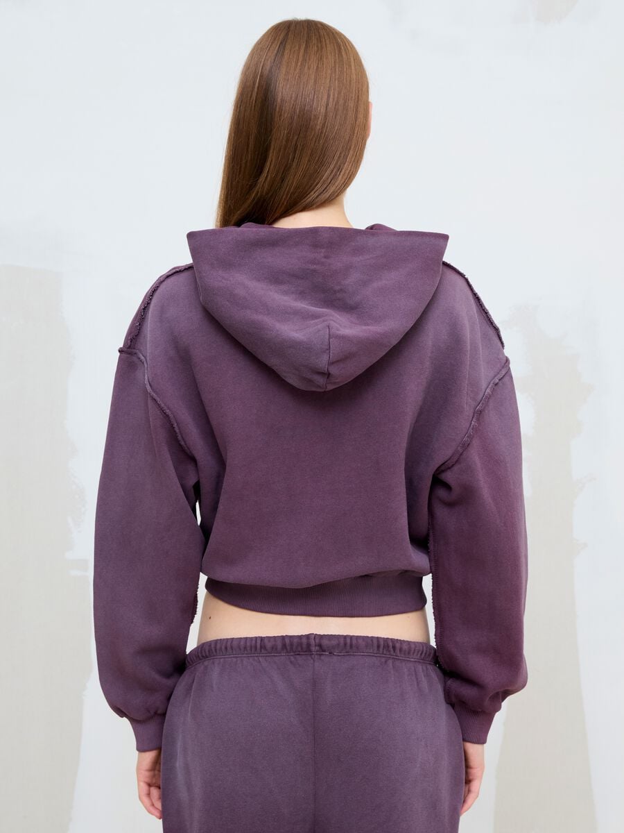 Sunfaded Full-Zip Hoodie Burgundy_2