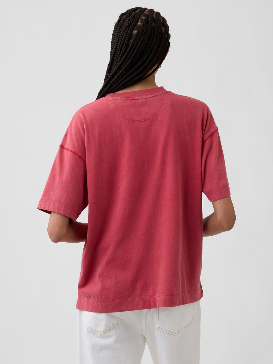 T-shirt a maniche corte in puro cotone con logo GAP_1