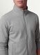 Grey cotton-blend sweatshirt with crew neck and zip, regular fit_1