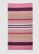 Pink pure cotton striped beach towel_1