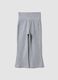 Girls&rsquo; grey flared leggings in organic cotton and stretch viscose_0