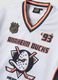 White sports T-shirt with Anaheim Ducks print_5