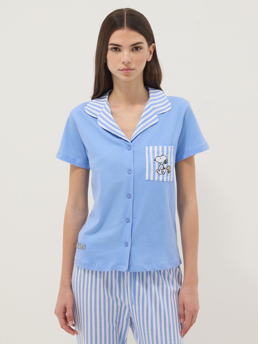 Multicoloured pure cotton regular fit pyjamas with Peanuts_1