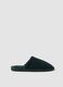 Padded green slippers for home_0