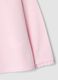Pink long-sleeve organic cotton polo shirt, regular fit, for baby girl_3