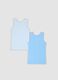 2-pack of blue organic cotton regular-fit vests for kids_1