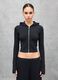 Ribbed Black Hoodie_0