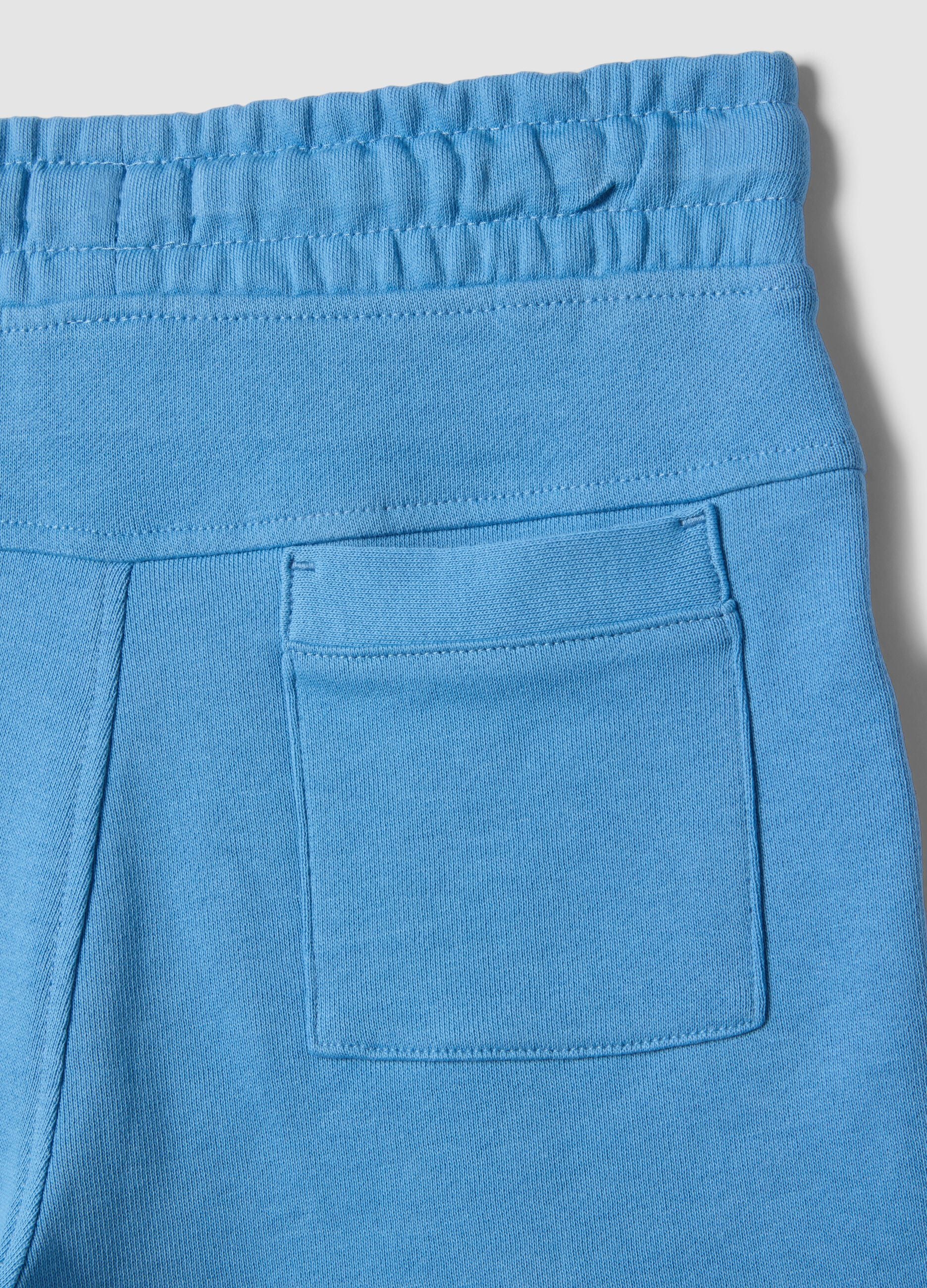 Blue pure cotton boys&rsquo; shorts, regular fit