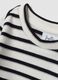 Black set with round-neck dress and striped round-neck top_3