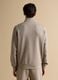 Beige full-zip with stretchy fabric collar, Easy Dry, regular fit_3