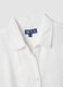 White pure cotton shirt with classic collar_5