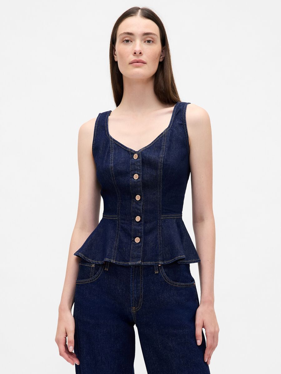Tank top in denim_0