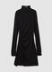 Black Mock-Neck Mini Dress_5