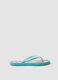 Blue multicolour tropical print flip-flops_0