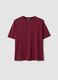 Red crew-neck T-shirt in stretch cotton-modal blend, regular fit_4