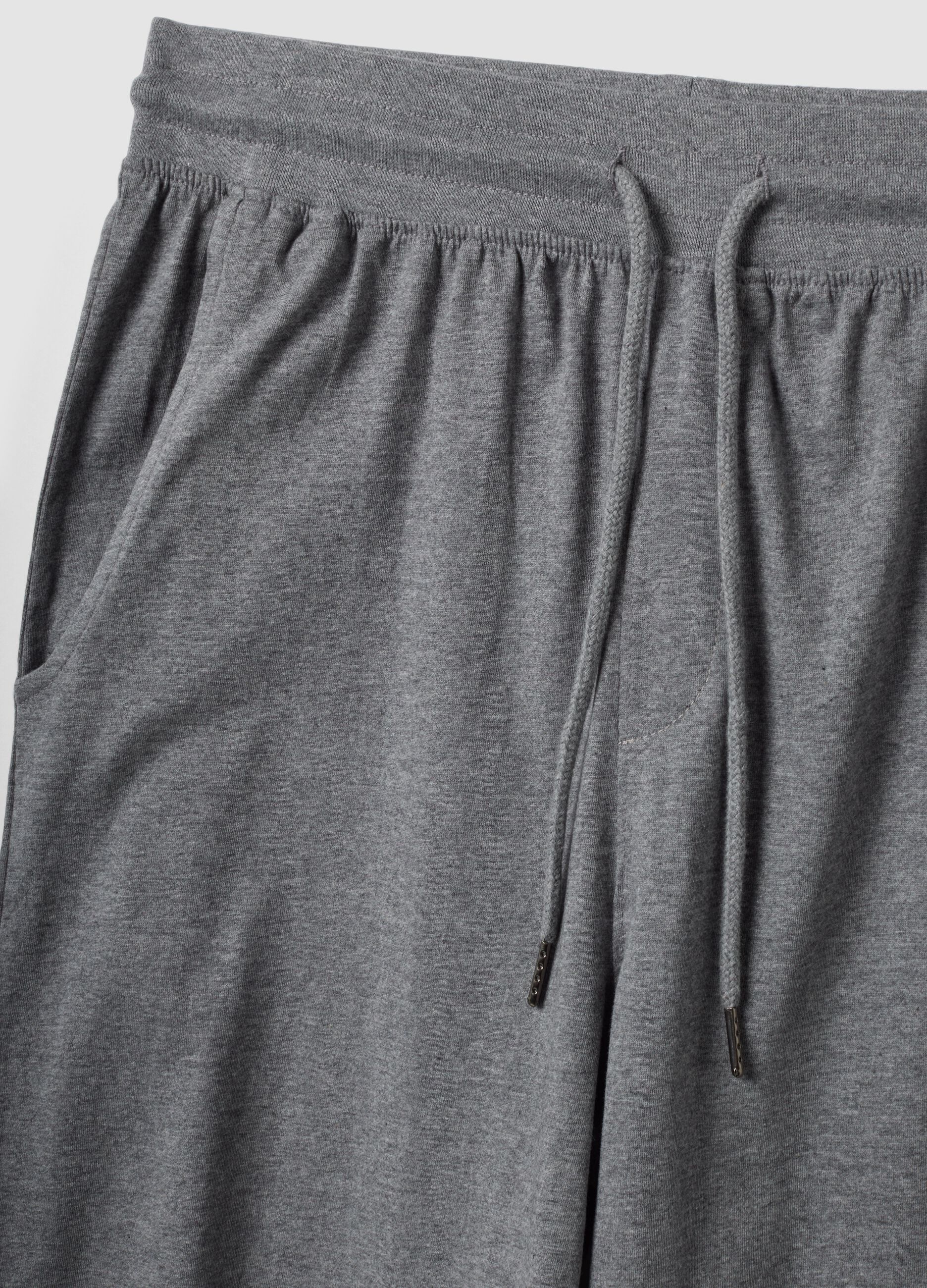 Pantaloncini pigiama grigi in cotone organico