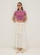 Pink ribbed fitted stretch cotton T-shirt_1