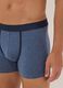 3-pack of blue and black midi boxer shorts in stretch organic cotton_3