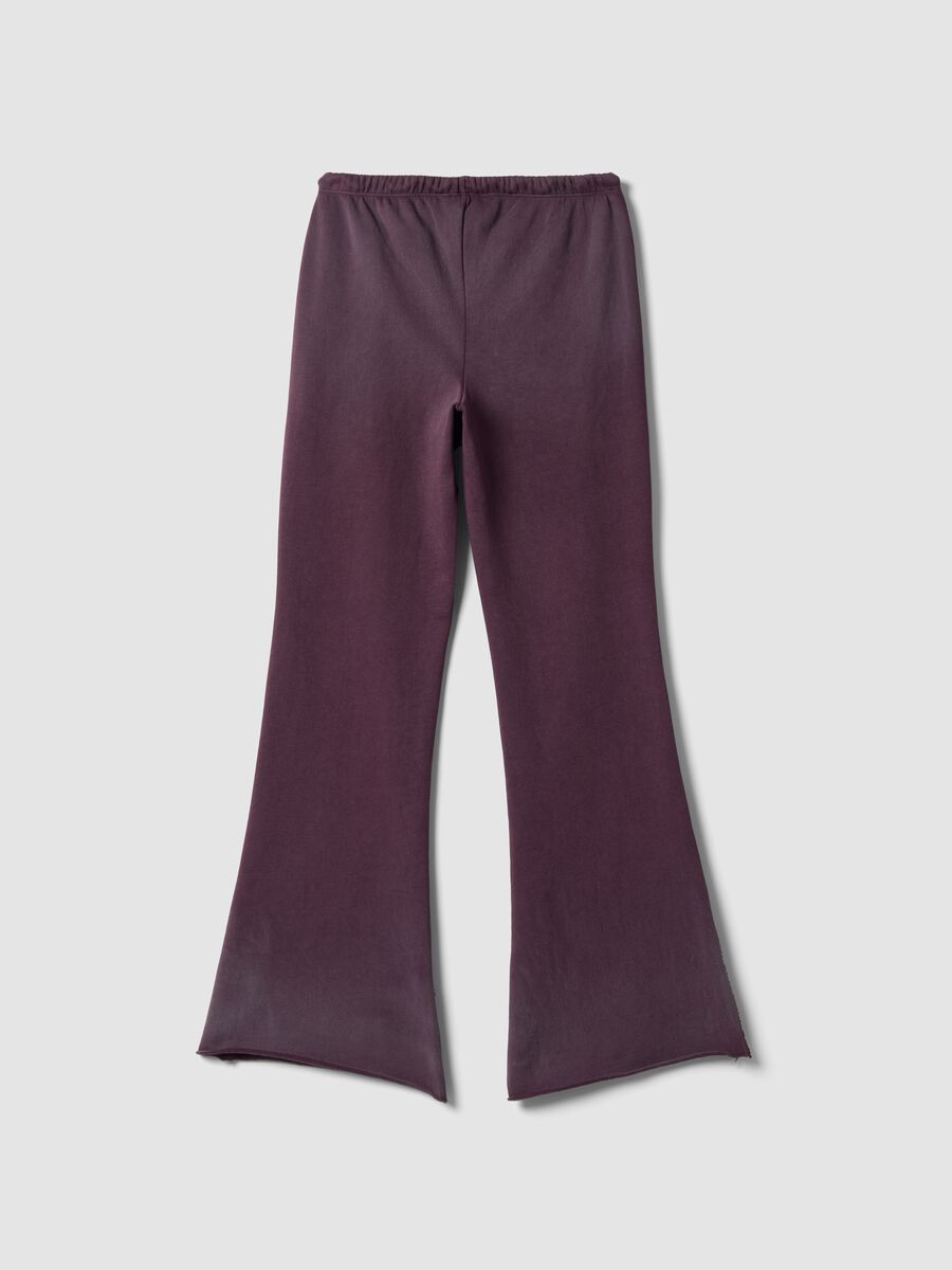 Sun-Faded Burgundy Flare Sweatpants_1