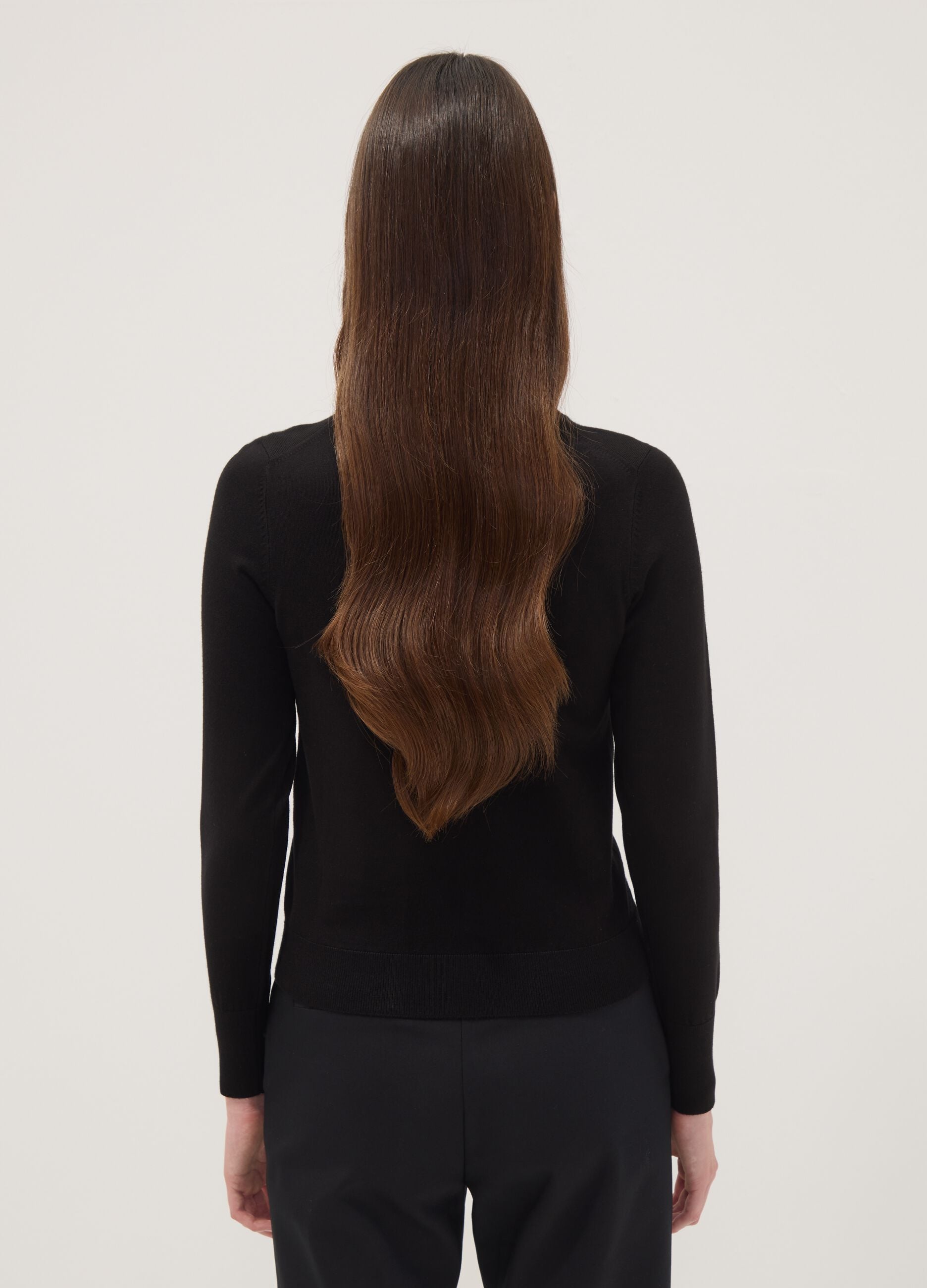 Black fitted sweater
