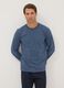 Blue and black striped organic cotton crew-neck pyjamas_0