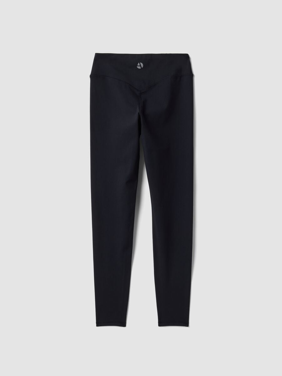 Black high-waisted breathable stretch leggings ALTAVIA STUDIO_6