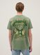 Green pure cotton regular fit T-shirt with Milwaukee Bucks print_3