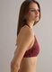 Brown stretchy triangle bikini top_2