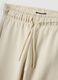 White pure cotton jogger trousers for kids, regular fit_2
