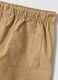 Beige pure cotton boys&rsquo; shorts, regular fit, with drawstring_2