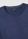 Blue cotton-blend crew neck sweater, regular fit_5