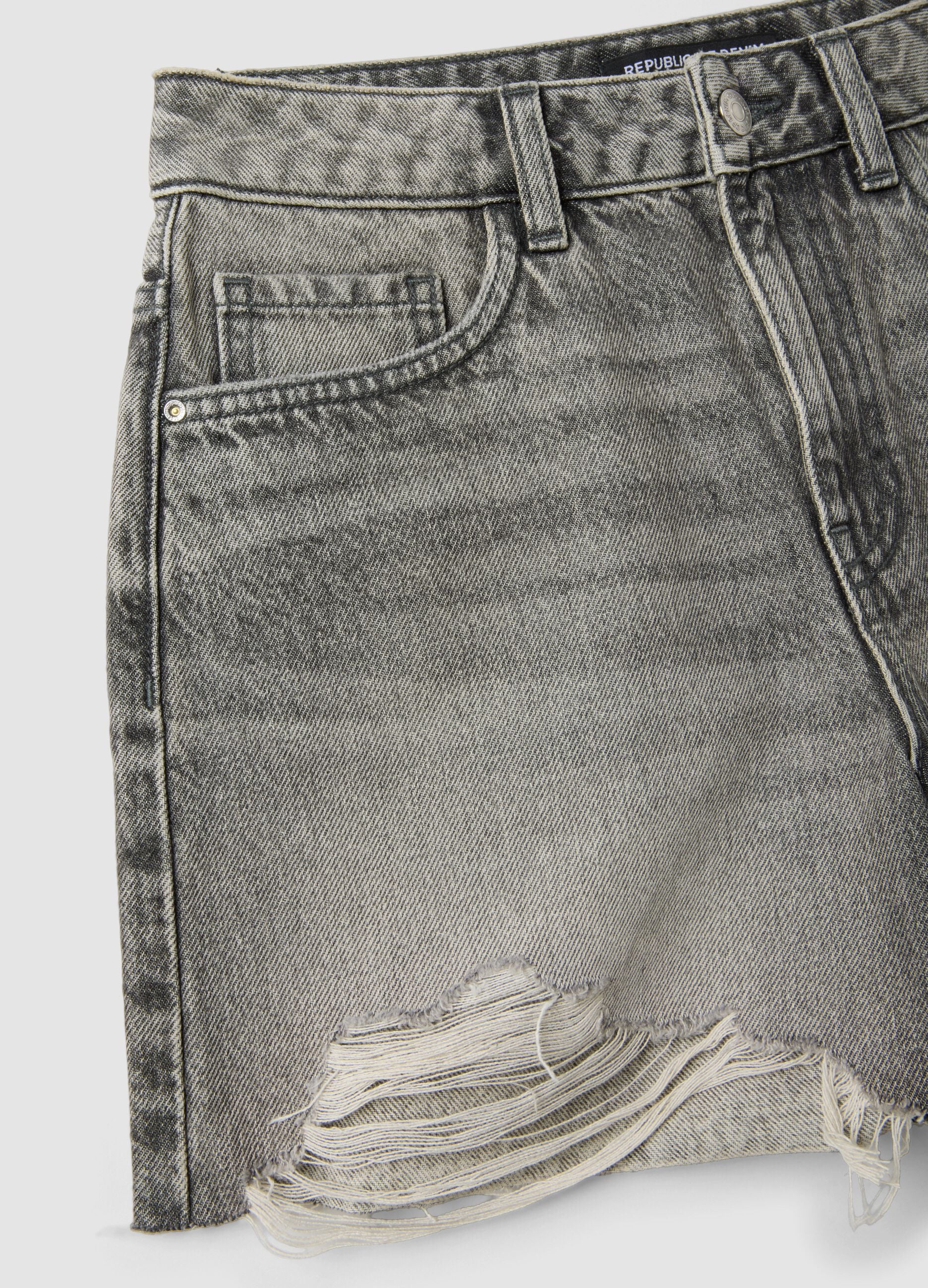 Grey pure cotton shorts