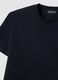 Black mercerised pure cotton regular-fit crew-neck T-shirt_5
