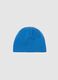 Children's blue stretch cotton hat with comfortable fit_0