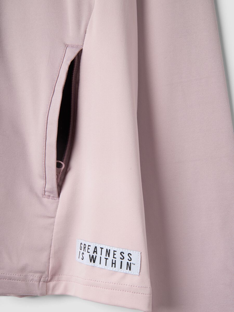 Light pink regular fit jacket with full zip_5