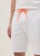 White cotton-blend Bermuda shorts with elasticated waistband_3