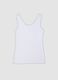 White stretch viscose vest top with deep V-neck and lace trim_6