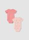 2-pack of pink organic cotton Minnie bodysuits_1