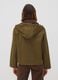 Green cotton-blend parka jacket with hood and ribbed collar_3