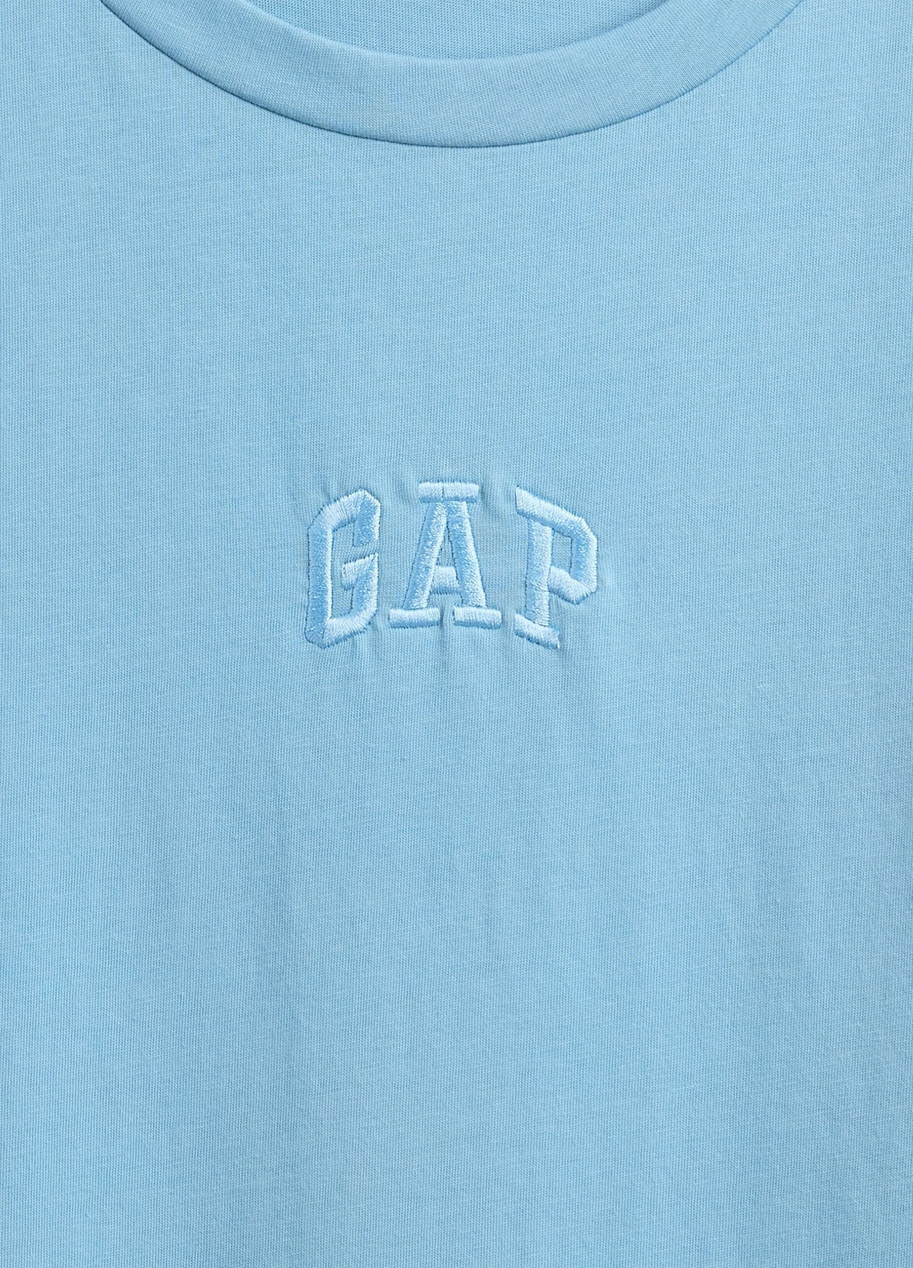 Blue cotton T-shirt
