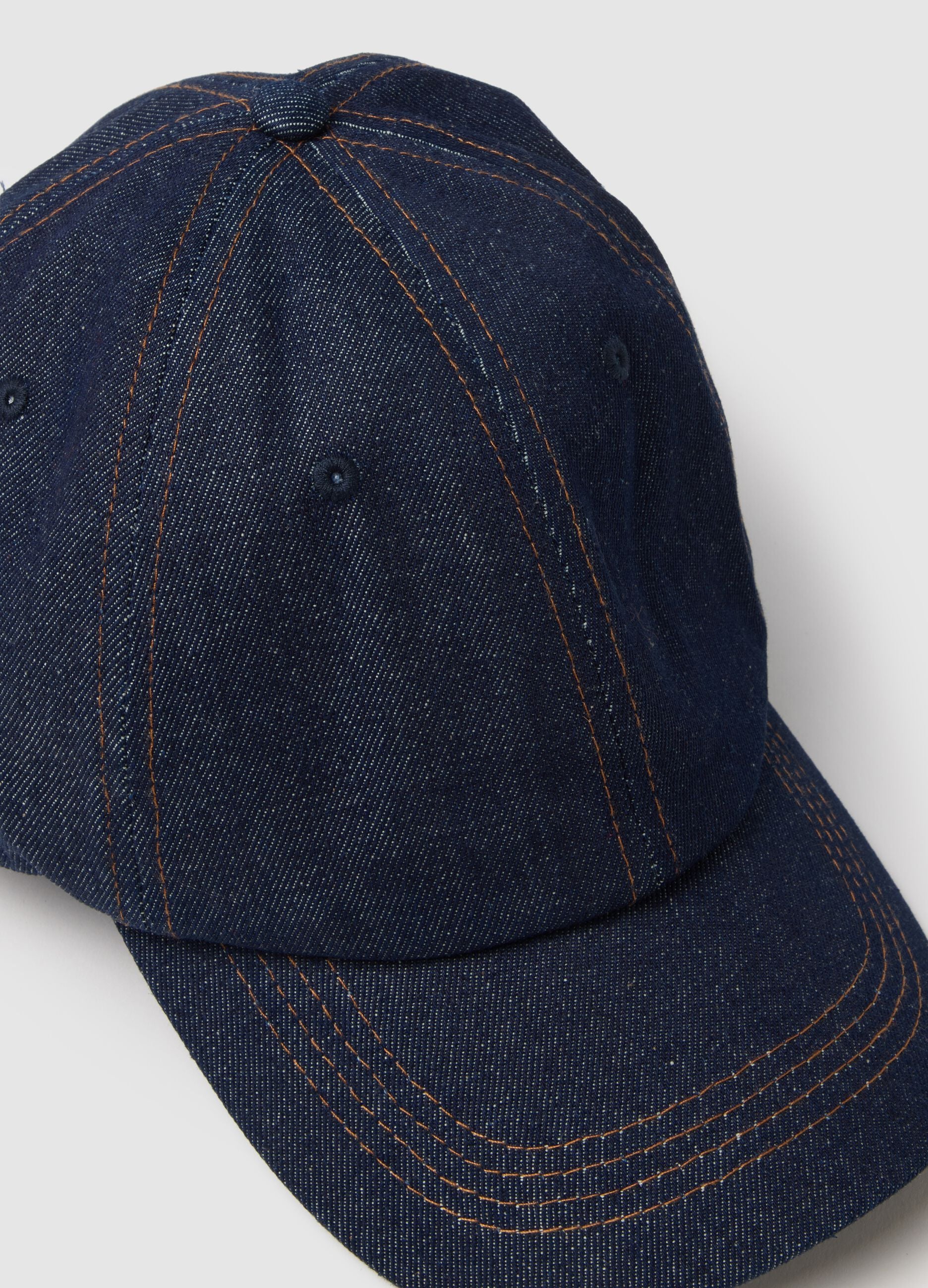 Cappello in puro cotone blu