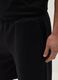 Black Stretch Cotton Bermuda Shorts Regular Fit_3
