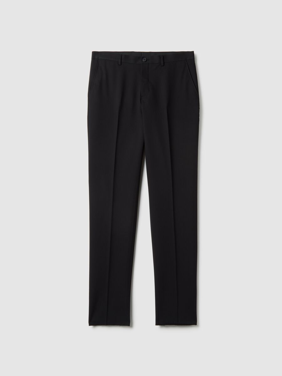 Pantaloni eleganti neri slim fit_4