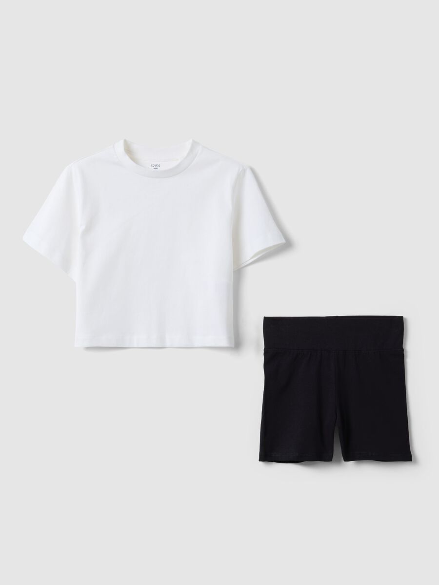 Multicolour pure cotton regular fit set for girls_3